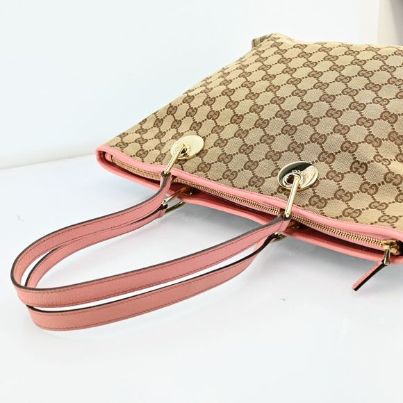 Auth Gucci Shoulder Tote Bag Gg Canvas #47861G26B - Picture 12 of 15